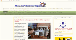 Desktop Screenshot of aboutthechildrensdepartment.com